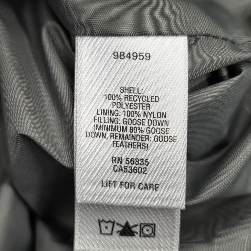 Cabelas 650 Down Puffer Vest Navy Blue Full Zip Ripstop‎ 984959 Mens 3XL Tall